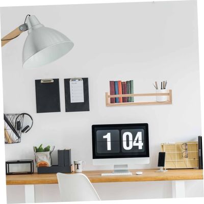 Настроение деревянной висящей полки для книг и цветочных горшков