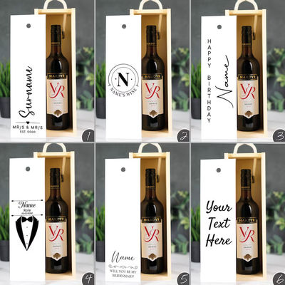 Заказ на заказ Принимается лазерная деревянная винная коробка с акриловыми вставками и раздвижной крышкой