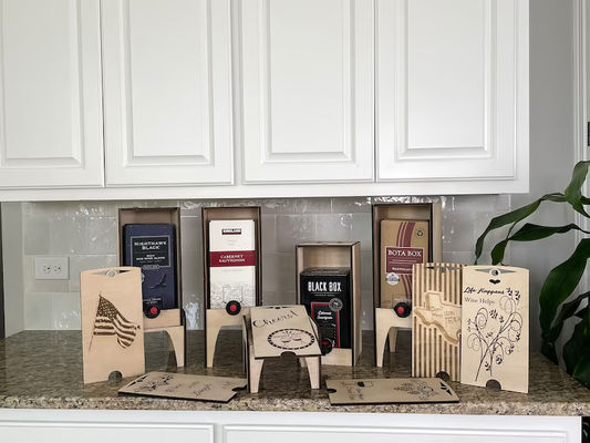 Деревянная винная коробка дисплейная стойка для нескольких размеров коробки ручной работы винная коробка держатель