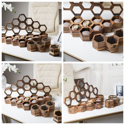 Сдвижная крышка экологическая деревянная часовая коробка персонализированный дисплей для мужчин