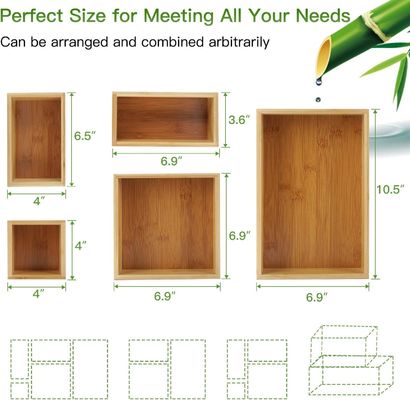 3 дюйма толщиной 5 штук Бамбуковый шкафчик для офиса различных размеров
