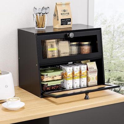 Ручная большая деревянная крестьянская хлебная коробка с окном из дерева TIMBER для пользы