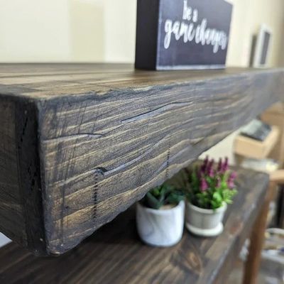 Рустический стиль деревянные плавучие полки 3 дюйма толщиной 10 дюймов глубиной настраиваемые OEM ODM