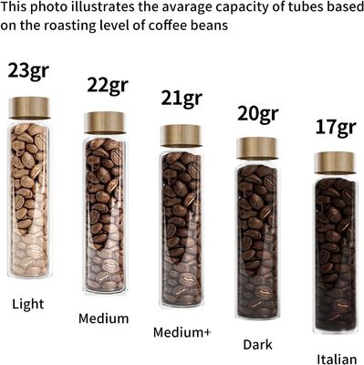 Многофункциональный деревянный контейнер для хранения кофейных зерен с однодозовой трубкой и стойкой для держателя