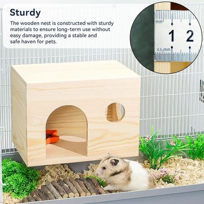 Деревянное убежище для маленьких животных с твердым узором по доступной цене