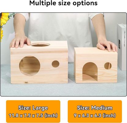 Деревянное убежище для маленьких животных с твердым узором по доступной цене