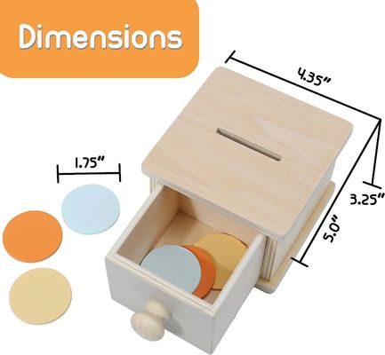 Деревянная коробка для монет игрушка для детей небольшой квадратный индивидуальный сосновый деревянный ручной работы Другие подарки ремесла