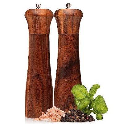Деревянный солевой и перечный мельничный набор регулируемый керамический мельничный механизм для пищевой промышленности