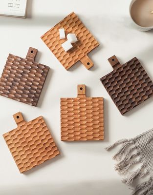 Твердое дерево творческий изоляционный коврик для вишневого дерева антиобжигающий кофейный стаканчик