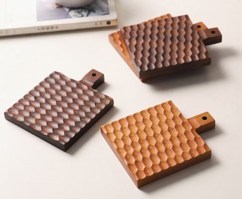 Твердое дерево творческий изоляционный коврик для вишневого дерева антиобжигающий кофейный стаканчик