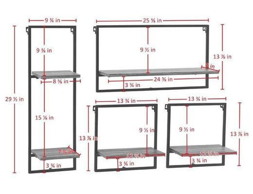 На заказ Сосновое дерево цвет плавучий висячий стенный железные полки для спального дисплея