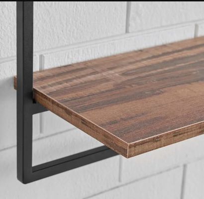 На заказ Сосновое дерево цвет плавучий висячий стенный железные полки для спального дисплея