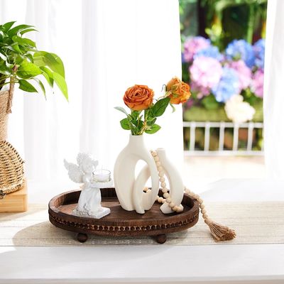 Декоративные деревянные подносы для кухни и стола в стиле рустик