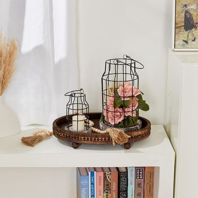 Декоративные деревянные подносы для кухни и стола в стиле рустик