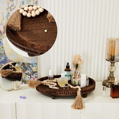 Декоративные деревянные подносы для кухни и стола в стиле рустик