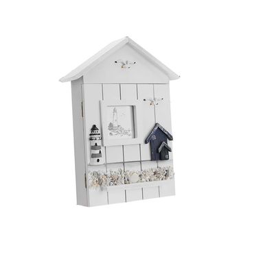 Деревянный панель в стиле Средиземноморского стиля дом Форма ключевой украшения для стены входа