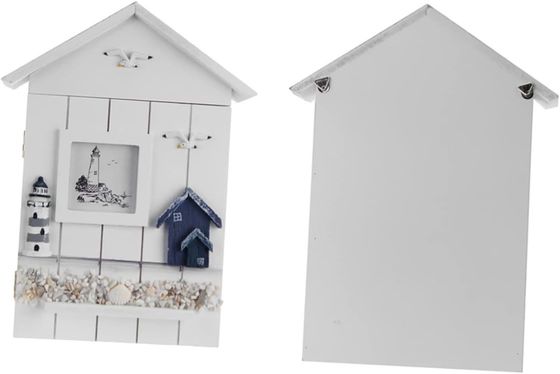 Деревянный панель в стиле Средиземноморского стиля дом Форма ключевой украшения для стены входа