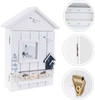 Деревянный панель в стиле Средиземноморского стиля дом Форма ключевой украшения для стены входа