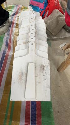 Деревянный белый кулинарный стенд для кухонной стойки регулируемый рецептурный книжный держатель в рустическом стиле