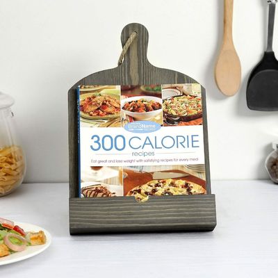 Книжный держатель в деревянном стиле Рецепты Регулируемый и складной для кухонного хранения