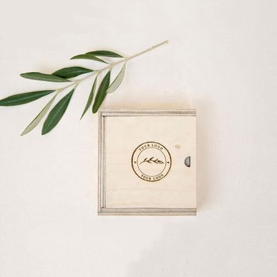 Настройки деревянные коробки для подарков с скользящей крышкой и печатью