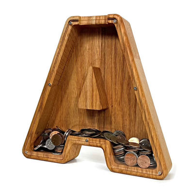 Требования клиента Креативные деревянные английские буквы Свиничный ящик с прозрачным стеклом