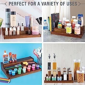 BAMBOO 3-уровневый водонепроницаемый нескользящий шкаф деревянный шкафчик специй для кухонного дизайна