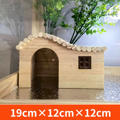 Подарок Крафтовый животный кровать Промышленный деревянный еж Дом для восхождения Милая натуральная древесина