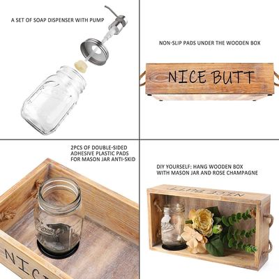 Промышленный деревянный контейнер для хранения хлеба, фруктов и домашнего декора