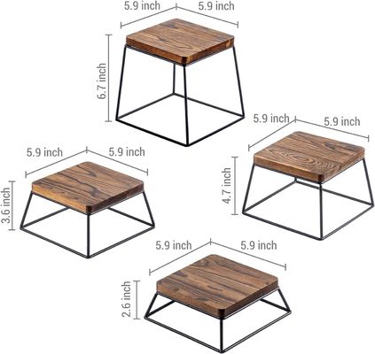 Высокое количество сгоревшей древесины черный металл проволока квадратная пищевая экспозиция деревянные пиццерии