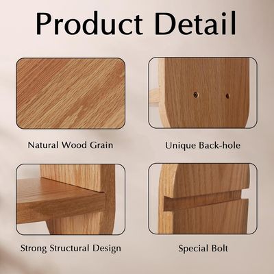 Функциональный многофункциональный дизайн деревянных плавучих полок для домашнего офиса