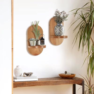 Функциональный многофункциональный дизайн деревянных плавучих полок для домашнего офиса