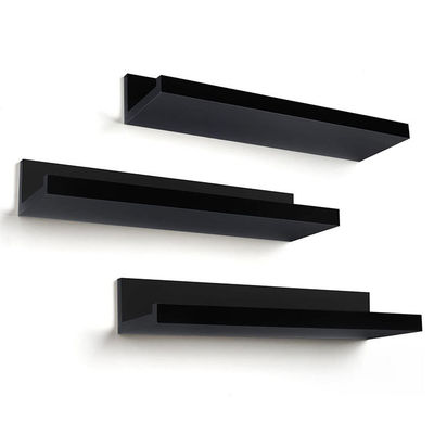 Современные стенные декоративные плавучие полки MDF настраиваемые цветные стенные стойки для дисплеев