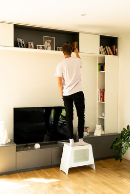 Деревянный стул Домашний прибор Современный крытый домашний питомец Клетка Дом для собак и кошек Гостиная