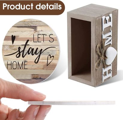 Настройка логотипа Размер Домашнее украшение Деревянные подставки для напитков