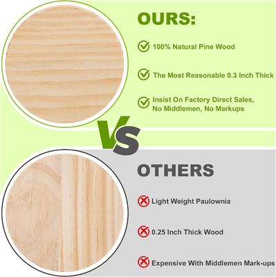 Выгравированные экологически чистые деревянные подставки для украшения столов Аксессуары Запасные коврики Подмостки