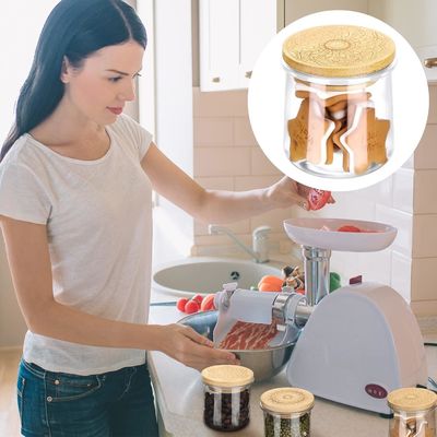 Свежий стиль 12 штук деревянные простые цветные банки для свечей Стеклянный йогурт Jar Lid Lid Деревянные