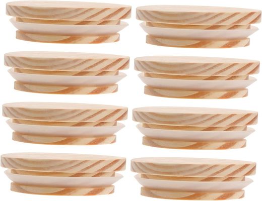 8 шт. деревянные бамбуковые крышки неразливающие свечи стеклянные банки герметичные банки деревянные банки