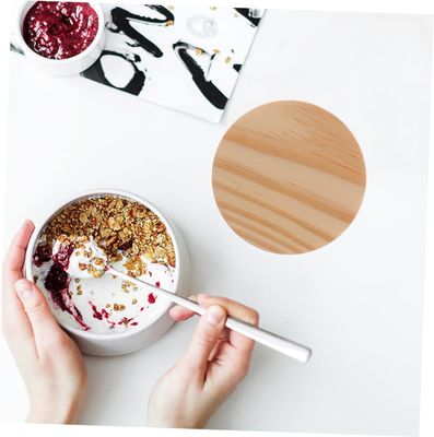 8 шт. деревянные бамбуковые крышки неразливающие свечи стеклянные банки герметичные банки деревянные банки