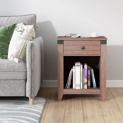 Современный столик с ящиком деревянный столик 16 x 19 x 24 дюйма