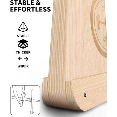 Нескользящая ручка Деревянный барбельный джак для тренировочной стойки для тягот