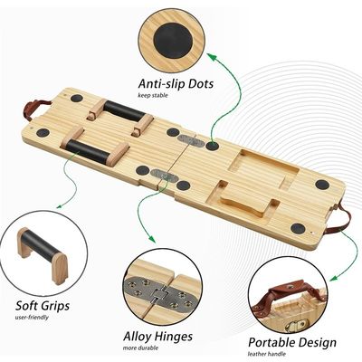 Конструкция на заказ Массивный деревянный набор для подъема с резистентными лентами