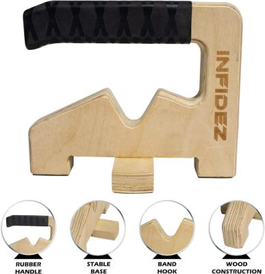 Деревянные подъемные и подъемные ручки, стойкость ленты, нескользящее оборудование для упражнений