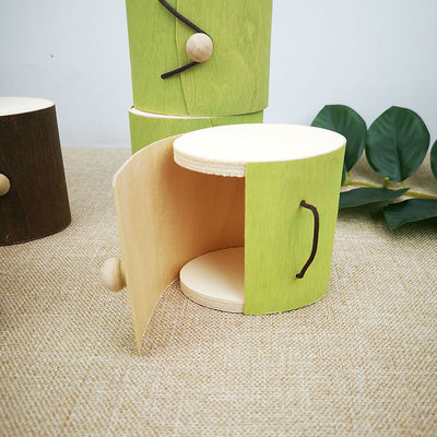 Настройки по размеру квадратная декоративная пустая рождественская натуральная береза деревянная кора подарочная упаковка коробка