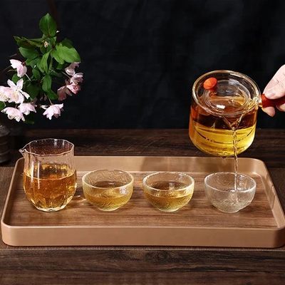 Специализированный деревянный поднос для подачи пищи по вашему выбору или простого цвета для современного кухонного хранилища