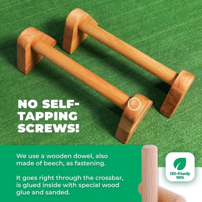 Настраиваемый логотип Деревянные мышцы подталкивают подставки для упражнений