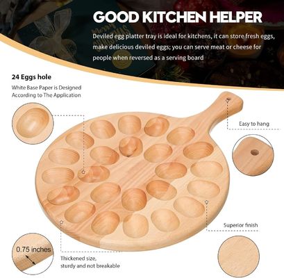 Деревянная яичная тарелка и картофель для пасхального рождественского дизайна