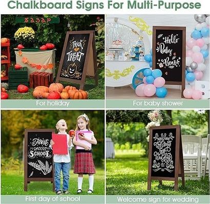 Сгоревшая древесина с двусторонними стоявшими чернилами для кафе и ресторанов