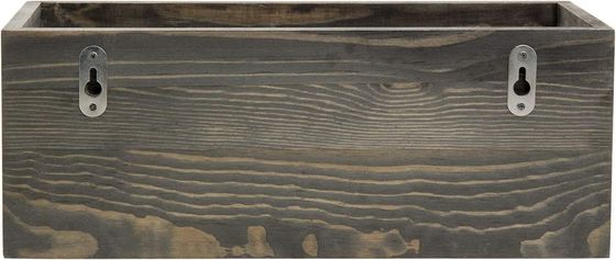 Сохранить пространство Стенный монтированный Винтажный серый выветриваемый деревянный открытый верхний пробковый держатель деревянный ящик с металлической проволокой