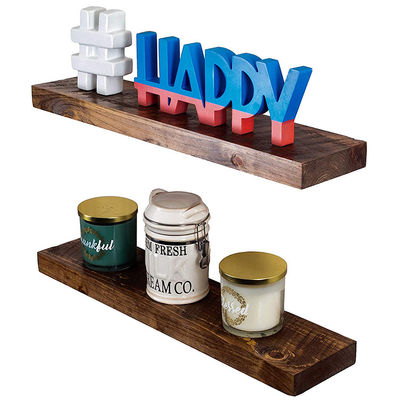 Современный дизайн деревянная плавучая полка для гостиной